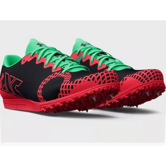 Under Armour Brigade XC 2 Spikeless Black/Beta Men’s US 10.5 Track Shoes NEW - Picture 1 of 11
